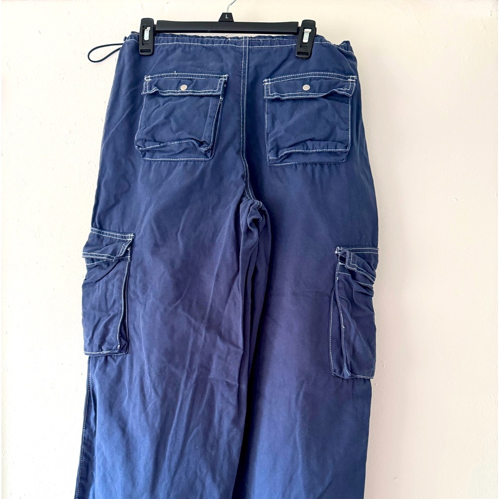 PacSun Blue Cargo Track Pants